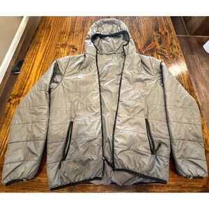 Palace Skateboards 3M Thinsulate Platinum Hooded Puffer Jacket - Grey - Men's XL